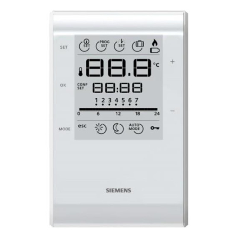Siemens RDE50.1 Ψηφιακός Εβδομαδιαίος Χρονοθερμοστάτης