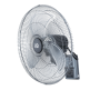 IQ MWF-20R Silver Επαγγελματικός Ανεμιστήρας Τοίχου 130W Διαμέτρου 50cm με Τηλεχειριστήριο 