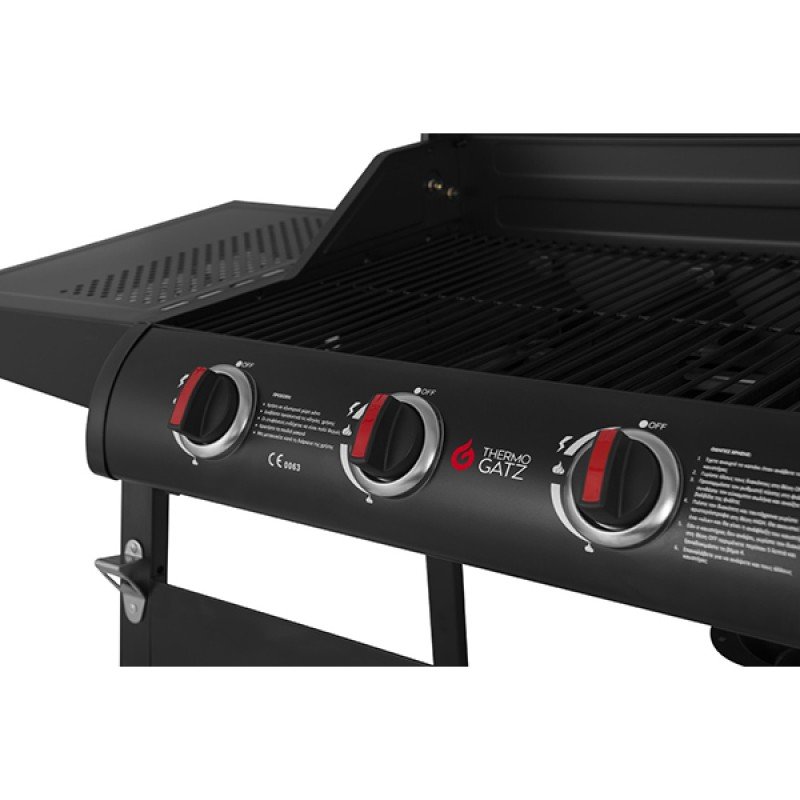 Thermogatz Ψησταριά Υγραερίου με 3 Εστίες GS Grill Lite 3 (3 άτοκες δόσεις)