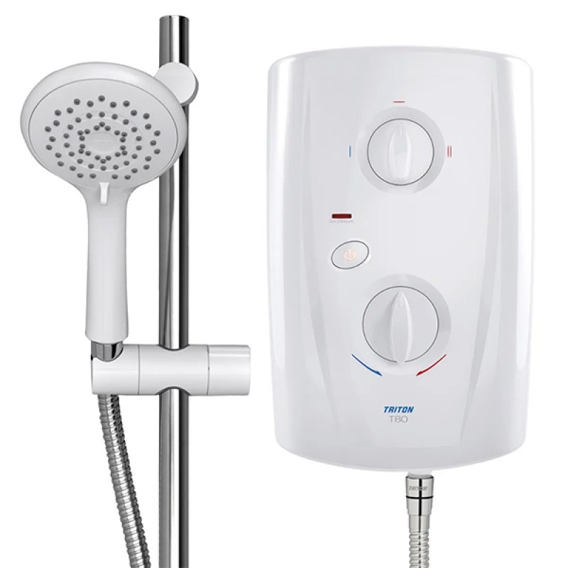 Triton T80 Pro Fit Επιτοίχιος Ταχυθερμοσίφωνας Μπάνιου Μονοφασικός 7.8kW (3 άτοκες δόσεις)