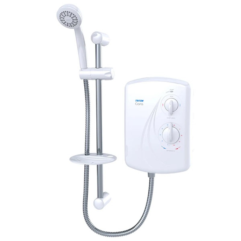 Triton Cara White Ταχυθερμαντήρας Ντους 3,5-7,8KW 4.5lit Αγγλίας 15-40c  (3 άτοκες δόσεις)