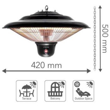 Trotec IR 1500 SC Υπέρυθρη θέρμανση οροφής 1500W (3 άτοκες δόσεις) Trotec IR 1500 SC Υπέρυθρη θέρμανση οροφής 1500W (3 άτοκες δόσεις)
