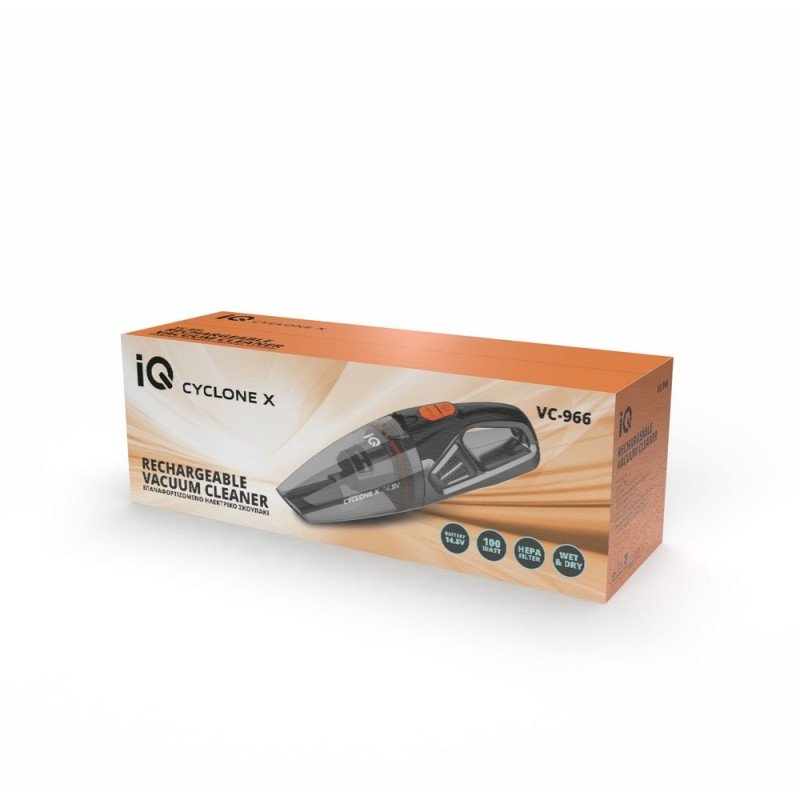 IQ VC-966 Επαναφορτιζόμενο Σκουπάκι Χειρός 100 Watt Πορτοκαλί