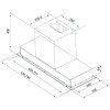 Davoline Inside Λευκό Γυαλί & Inox Απορροφητήρας Εντοιχιζόμενος (90cm)