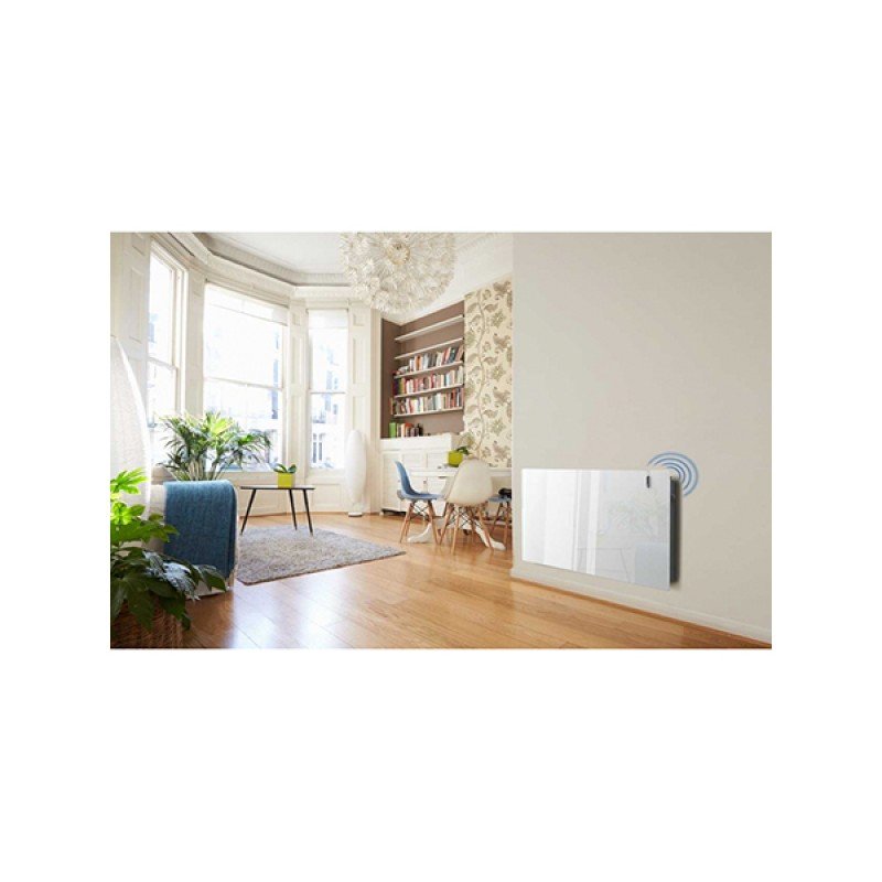 Radialight Aetherea Θερμοπομπός Τοίχου 1000W Λευκός με Ηλεκτρονικό Θερμοστάτη 80x45cm (3 άτοκες δόσεις)