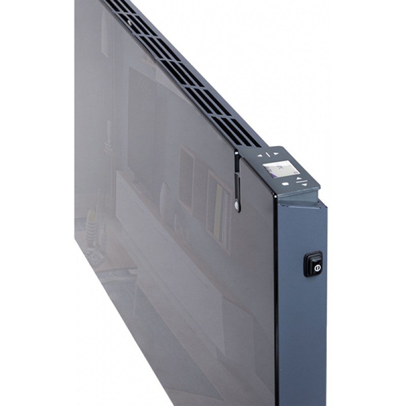 Radialight Aetherea Θερμοπομπός Τοίχου 1500W με Ηλεκτρονικό Θερμοστάτη 102x45cm Black (3 άτοκες δόσεις)