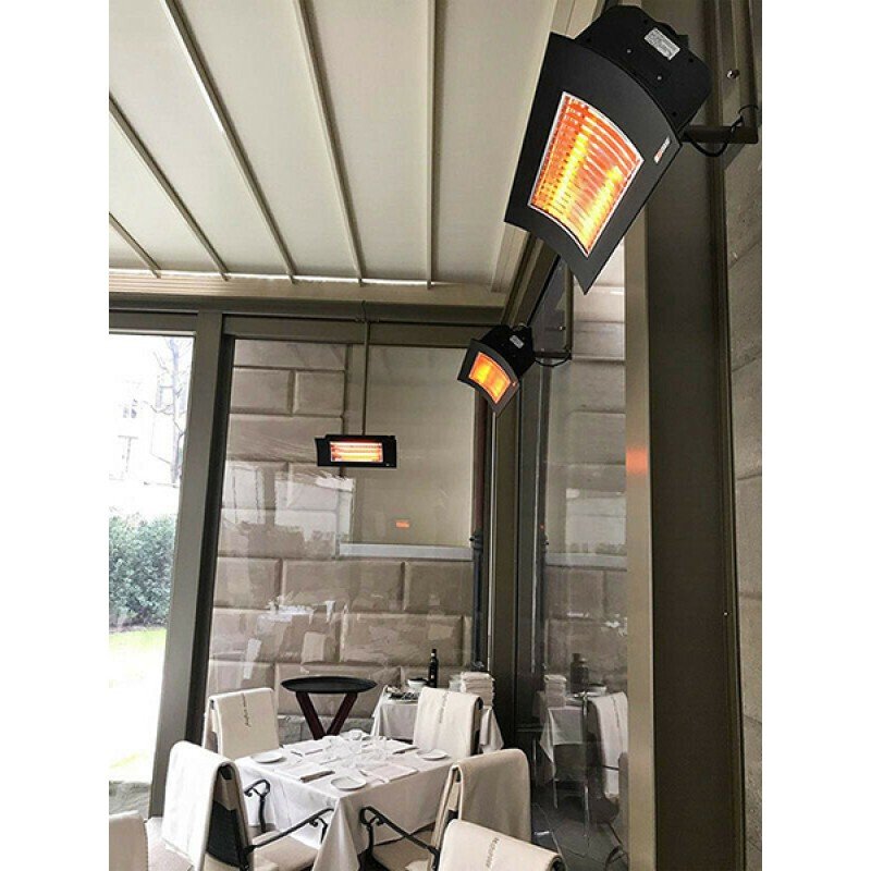 Radialight OASI 2000 Watt Black - Επαγγελματικό Ακτινοβολίας Αλογόνου (3 άτοκες δόσεις)