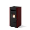 Eva Calor Elsa 9 Σόμπα Pellet Αερόθερμη 9.5kW (Red)