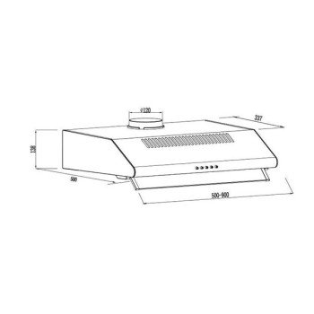 Gruppe Απορροφητήρας Pratico White 200m3/h 50cm  
