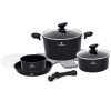 HomeVero 13pcs Carbon Steel Cookware Set Black HV-1013B