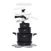 HomeVero 13pcs Carbon Steel Cookware Set Black HV-1013B