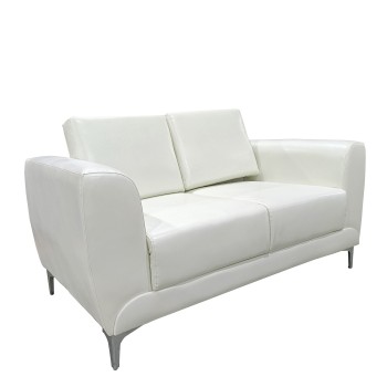 Καναπές Διθέσιος ArteLibre ELFRIC Λευκό PU 142x81x81cm