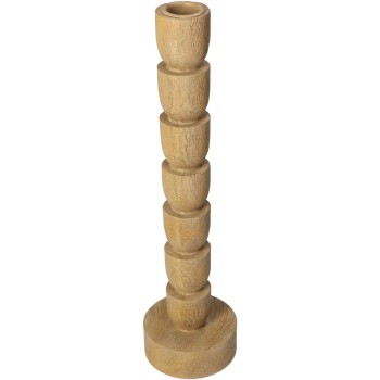 Κηροπήγιο ArteLibre Φυσικό Polyresin 8x8x30cm Κηροπήγιο ArteLibre Φυσικό Polyresin 8x8x30cm