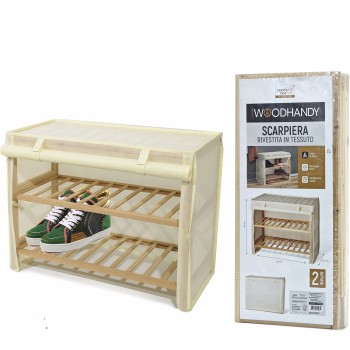 Παπουτσοθήκη WOODHANDY Beige/Ύφασμα/Ξύλο 63x27.5x49cm 2Τμχ Παπουτσοθήκη WOODHANDY Beige/Ύφασμα/Ξύλο 63x27.5x49cm 2Τμχ