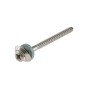 Ξυλόβιδα Φακή Ολόπαση & Λαστ Ροδέλ Στεγ 45x45 Inox A2 DIN7995