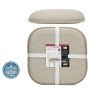 Μαξιλάρι Καρέκλας Memory Foam Μπεζ 40x40cm Σετ 2Τμχ