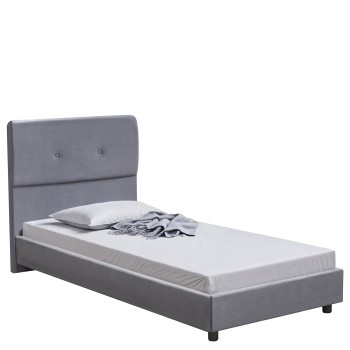 Κρεβάτι Μονό ArteLibre TAMAHAWK Γκρι Ύφασμα 212x106.5x106cm (Στρώμα 90x200cm) Κρεβάτι Μονό ArteLibre TAMAHAWK Γκρι Ύφασμα 212x106.5x106cm (Στρώμα 90x200cm)