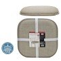Μαξιλάρι Καρέκλας Memory Foam Τόρτορα 40x40cm Σετ 2Τμχ