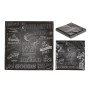 Χαρτοπετσέτες 'Urban Bakery' Τρίφυλλες Μαύρο 33x33cm Σετ 20Τμχ