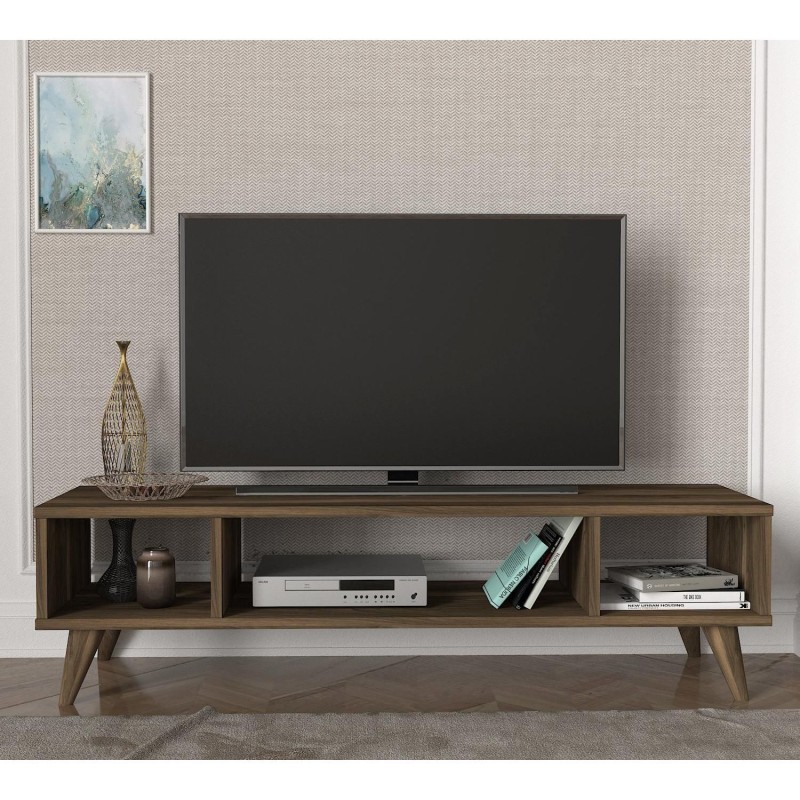 Έπιπλο Τηλεόρασης ArteLibre Samos Σκούρο Καφέ 120x35x40cm Έπιπλο Τηλεόρασης ArteLibre Samos Σκούρο Καφέ 120x35x40cm