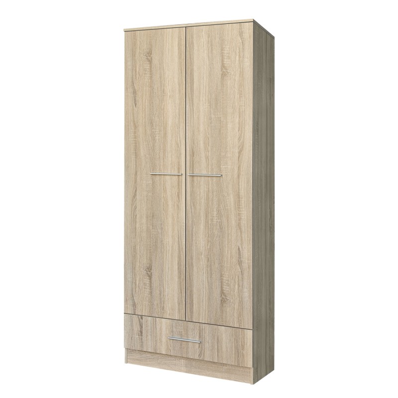 Ντουλάπα ArteLibre VESLEMOY Φυσικό Μοριοσανίδα 80x50x195cm