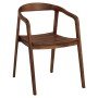 Καρέκλα Επαγγελματική ArteLibre SCHUMET RAMUS Καρυδί Ξύλο 56x56x78cm