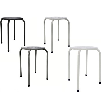 Σκαμπό Μεταλλικό 30x30x45cm Σε 3 Χρώματα Σκαμπό Μεταλλικό 30x30x45cm Σε 3 Χρώματα