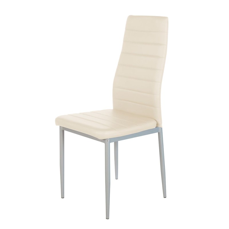 Καρέκλα ArteLibre ROSE Μπεζ PVC 53x39x96cm Καρέκλα ArteLibre ROSE Μπεζ PVC 53x39x96cm
