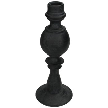 Κηροπήγιο ArteLibre Μαύρο Polyresin 8.5x8.5x22cm Κηροπήγιο ArteLibre Μαύρο Polyresin 8.5x8.5x22cm