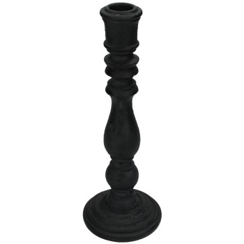 Κηροπήγιο ArteLibre Μαύρο Polyresin 8.5x8.5x24cm Κηροπήγιο ArteLibre Μαύρο Polyresin 8.5x8.5x24cm