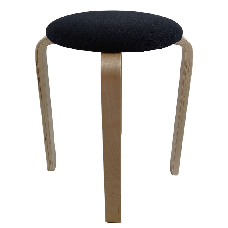 Σκαμπό ArteLibre MILOA Μαύρο/Φυσικό Ύφασμα/Ξύλο 42x42x45cm Σκαμπό ArteLibre MILOA Μαύρο/Φυσικό Ύφασμα/Ξύλο 42x42x45cm