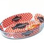Ταψί Πυρέξ Οβάλ 4lt Διάφανο Γυαλί 39x27x6.5cm
