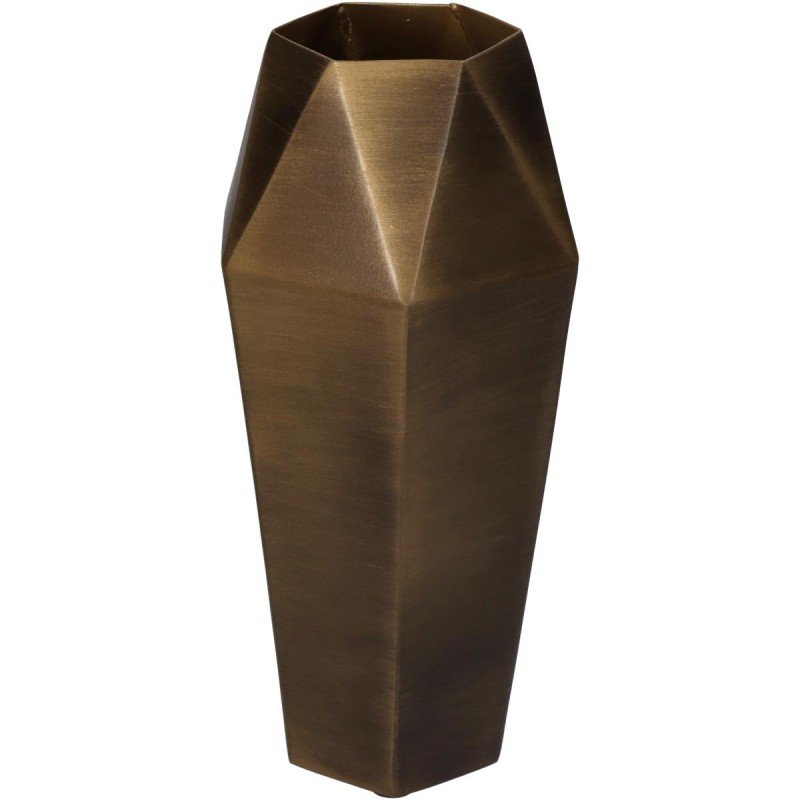 Βάζο ArteLibre Μπρονζέ Μέταλλο 11.5x11.5x25.5cm Βάζο ArteLibre Μπρονζέ Μέταλλο 11.5x11.5x25.5cm