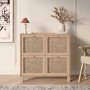 Κονσόλα ArteLibre AESIR Φυσικό Μοριοσανίδα/Rattan 90x35x85.2cm