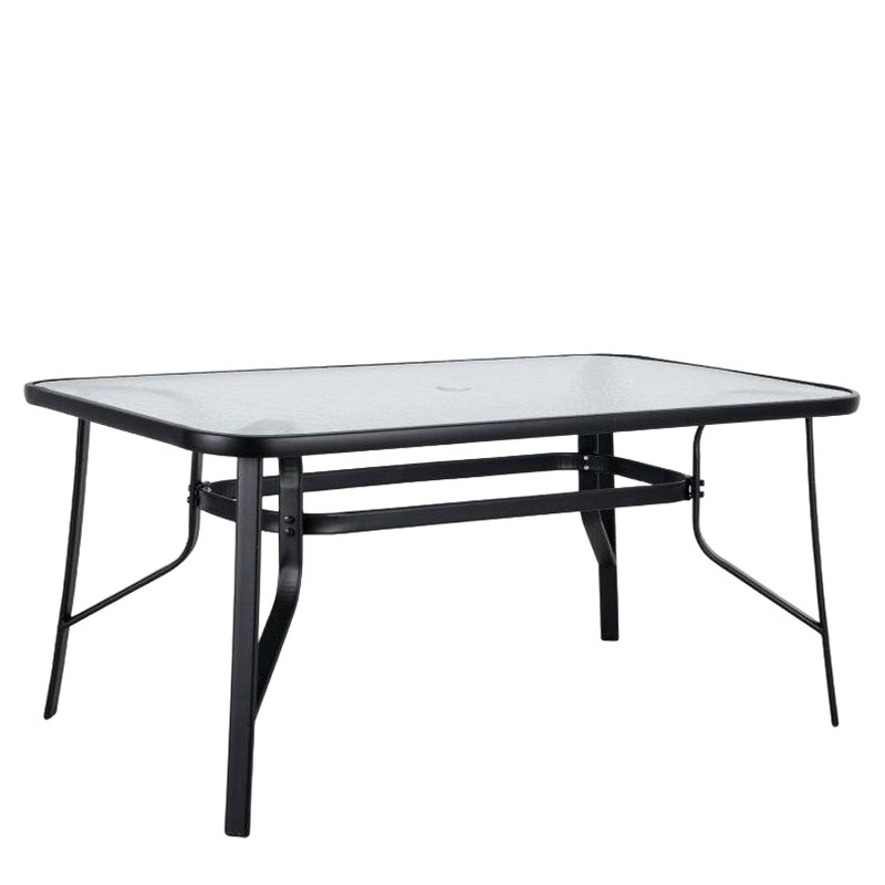 Τραπέζι Μεταλλικό ArteLibre SUN Μαύρο 120x70x70cm