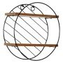 Ράφι Τοίχου ArteLibre SARNO Μαύρο/Καφέ MDF/Μέταλλο Φ30x11cm