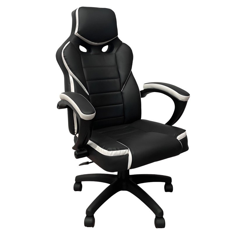 Καρέκλα Γραφείου ArteLibre Gaming ΚΛΕΟΝΙΚΗ Μαύρο/Λευκό 65x72x118-126cm Καρέκλα Γραφείου ArteLibre Gaming ΚΛΕΟΝΙΚΗ Μαύρο/Λευκό 65x72x118-126cm