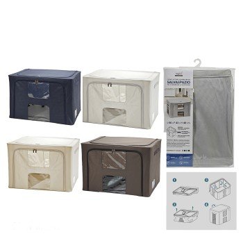 Κουτί Αποθήκευσης Με Παράθυρο 100L 60x42x40cm Σε 4 Χρώματα Κουτί Αποθήκευσης Με Παράθυρο 100L 60x42x40cm Σε 4 Χρώματα