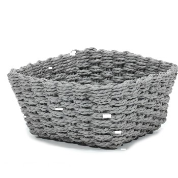 Καλάθι Τετράγωνο Γκρι 20x20x10cm
