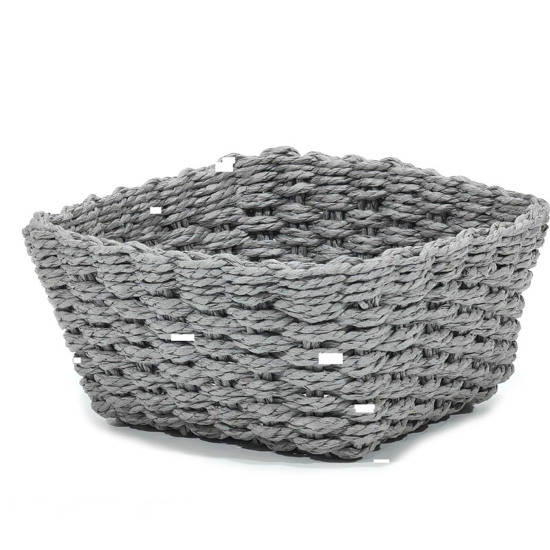 Καλάθι Τετράγωνο Γκρι 20x20x10cm