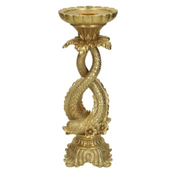 Κηροπήγιο ArteLibre Ψάρι Χρυσό Polyresin 10.5x10.5x27cm Κηροπήγιο ArteLibre Ψάρι Χρυσό Polyresin 10.5x10.5x27cm