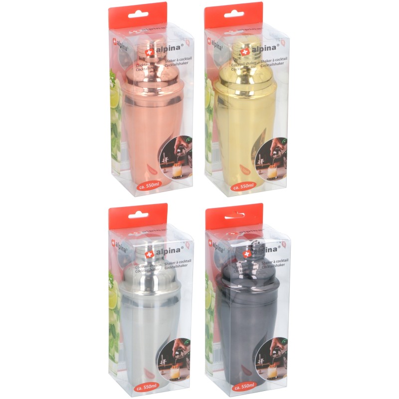 Shaker Για Κοκτέιλ 550ml Σε 4 Χρώματα ALPINA