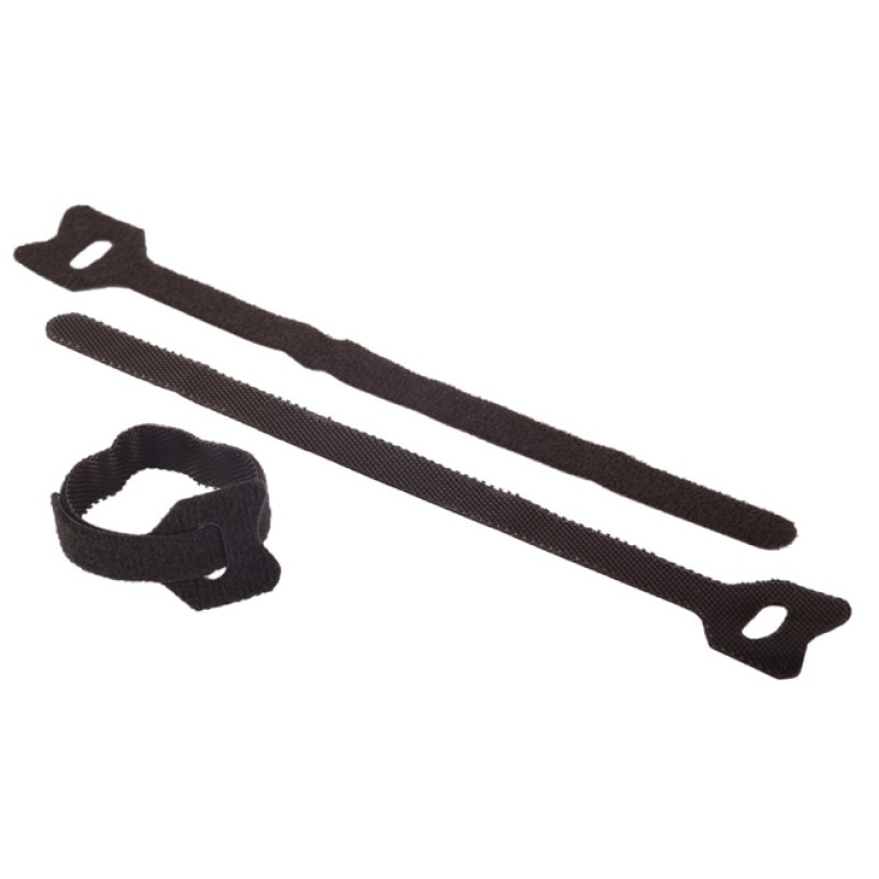 Δεματικό Hook+Loop Μαύρο 15cm 8mm 6Τμχ