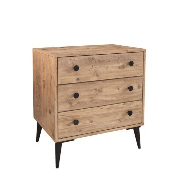 Συρταριέρα ArteLibre AMARI Δρυς Μοριοσανίδα 72x43x79cm