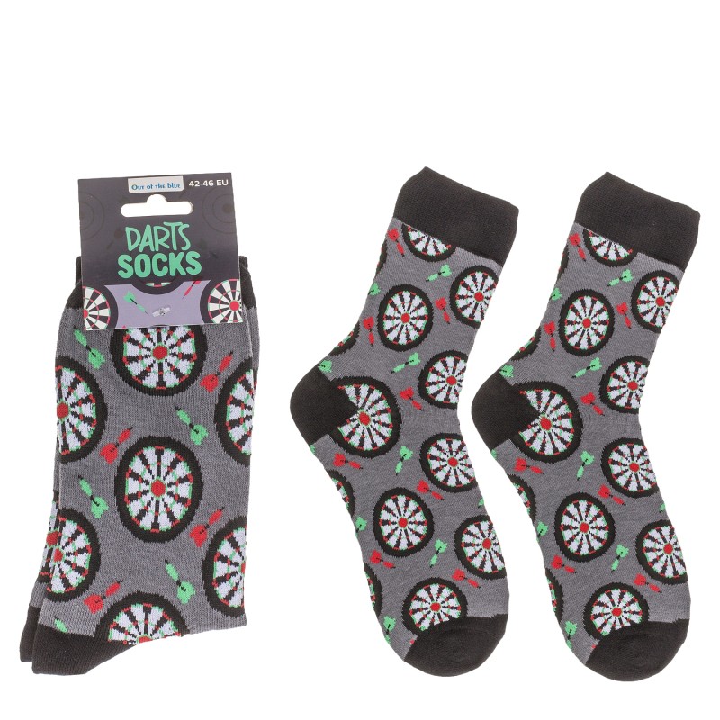 Κάλτσες Βελάκια Γκρι/Μαύρο 70% Βαμβάκι/25% Polyester/5% Ελαστάνη Μέγεθος 42-46