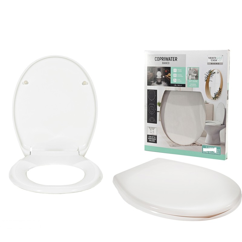 Κάλυμμα Λεκάνης Λευκό Duroplast 45x37cm
