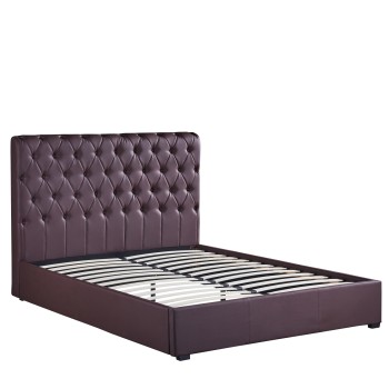 Κρεβάτι ArteLibre ARABIS Καφέ PU 220x160.5x120cm (Στρώμα 150x200cm) Κρεβάτι ArteLibre ARABIS Καφέ PU 220x160.5x120cm (Στρώμα 150x200cm)