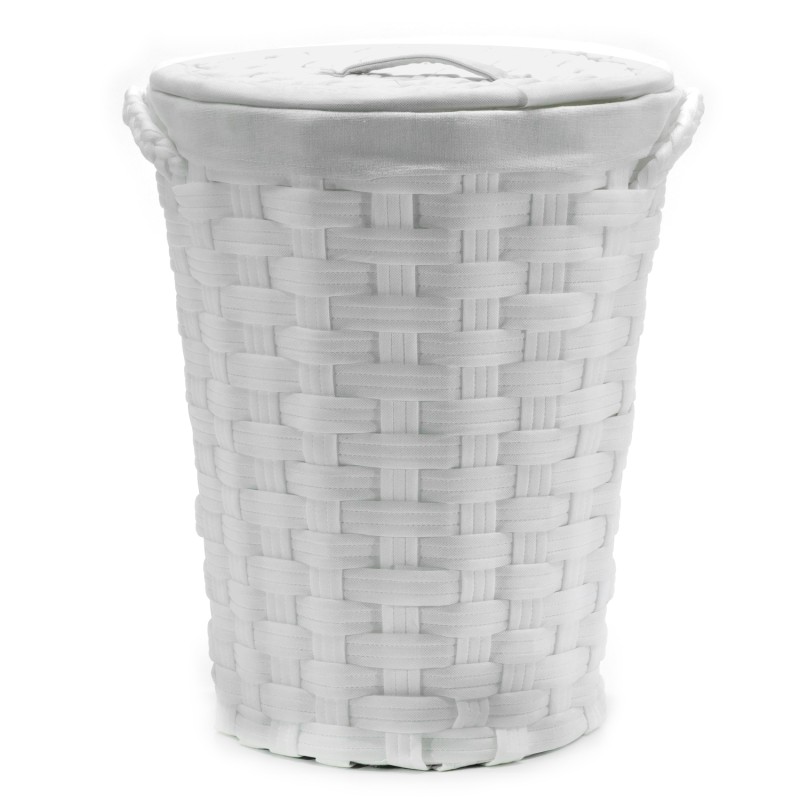 Καλάθι Απλύτων Λευκό Φ43cm