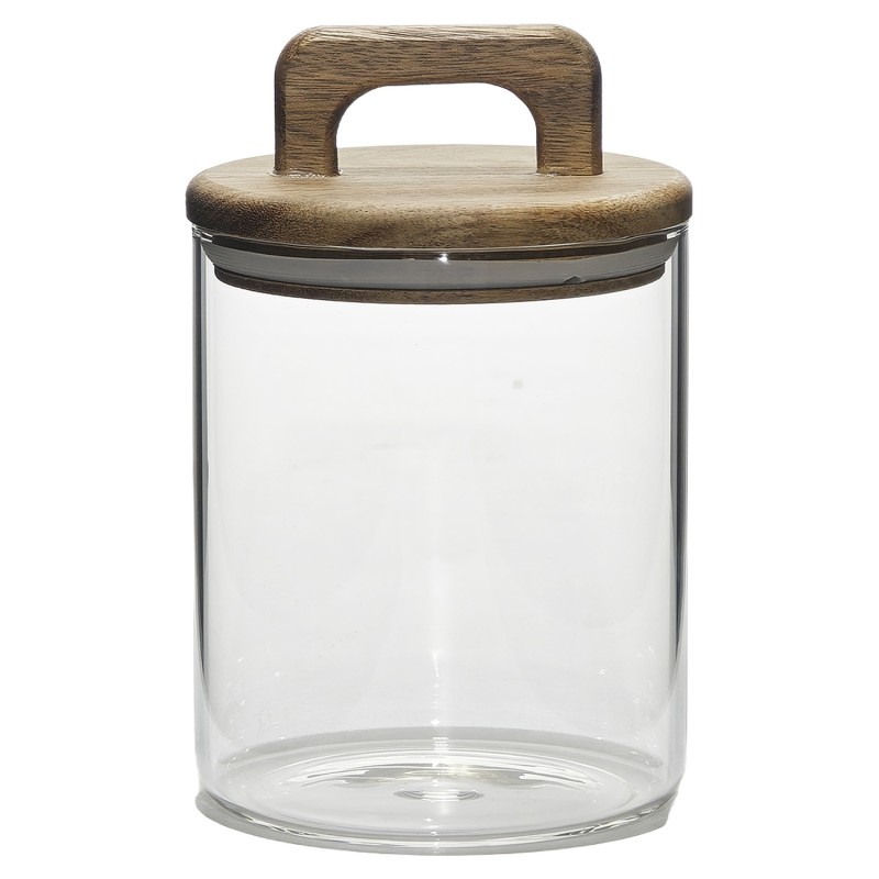Βάζο Γυαλί Με Ερμητικό Καπάκι 650ml Φ10x14.8cm