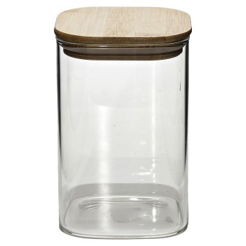 Βάζο Γυαλί Με Ερμητικό Καπάκι 950ml Φ10x15.6cm